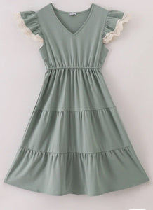 Sage Lace Dress