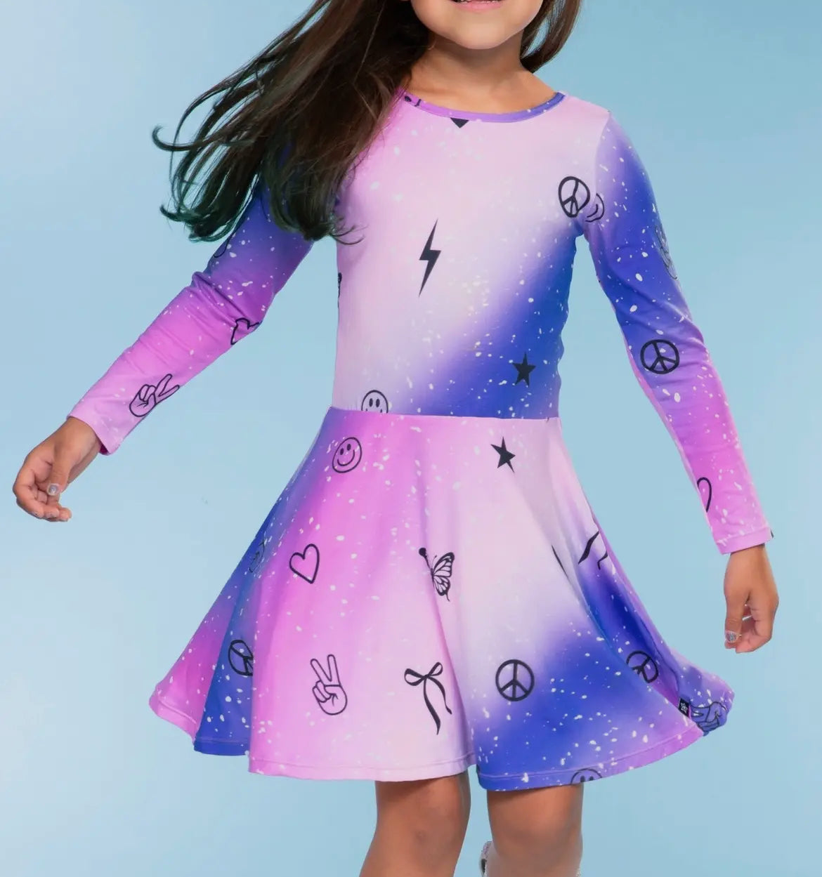 Electric Skater Dress