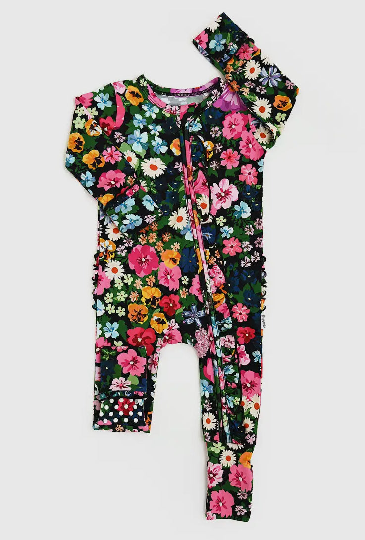 Ruffled Zip Romper (multiple style options)