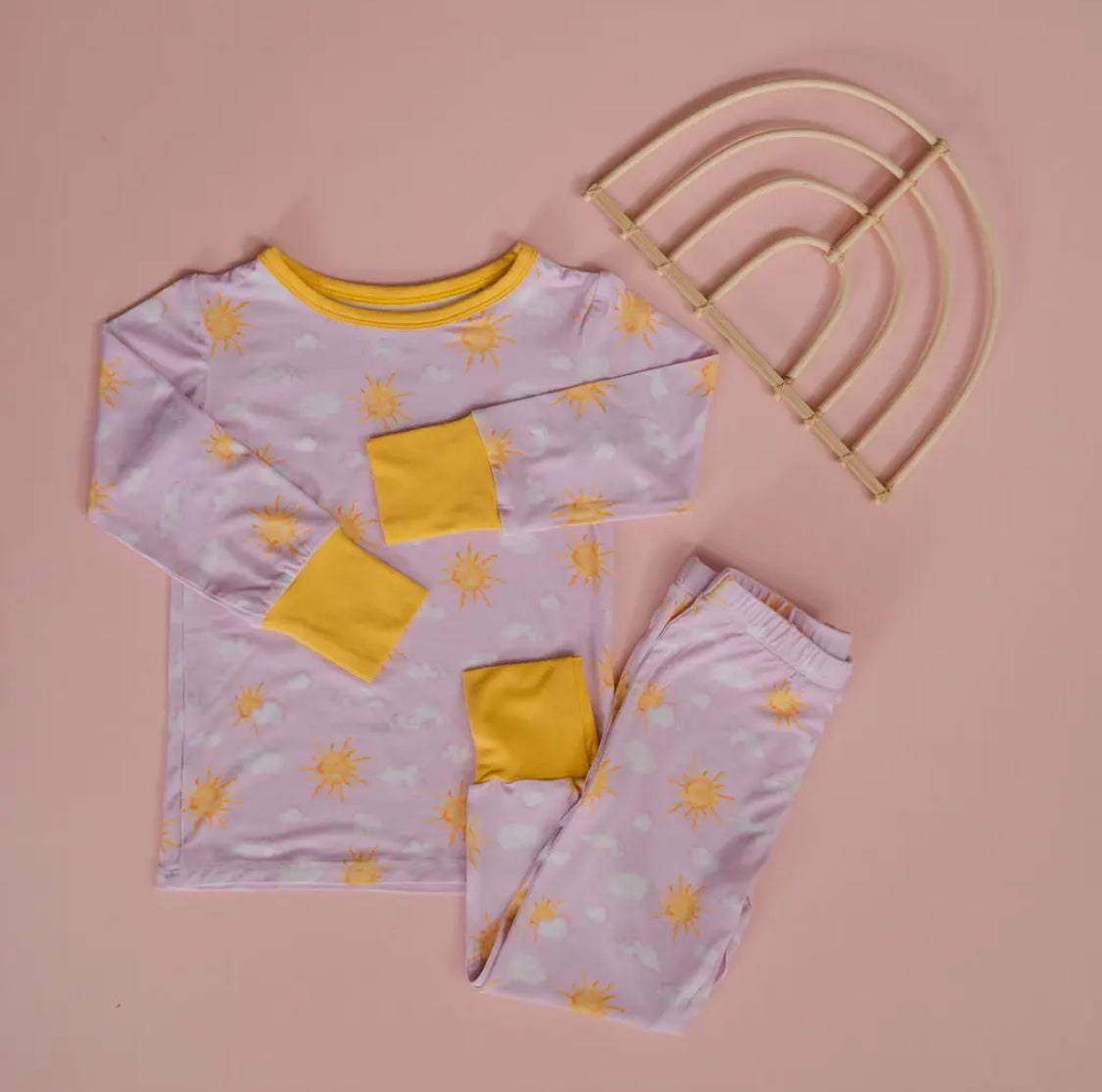 Sunshine and ruffles two piece set