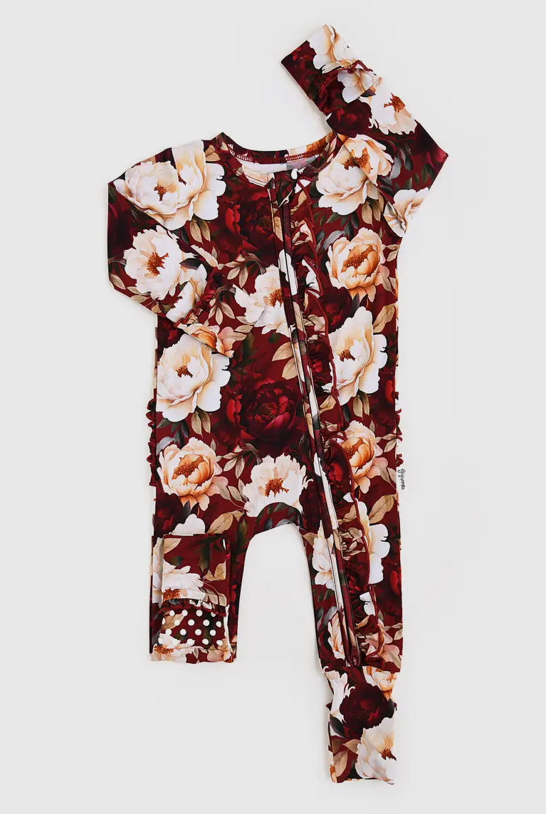 Ruffled Zip Romper (multiple style options)