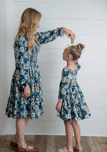 Fall Floral (mom and me) dress