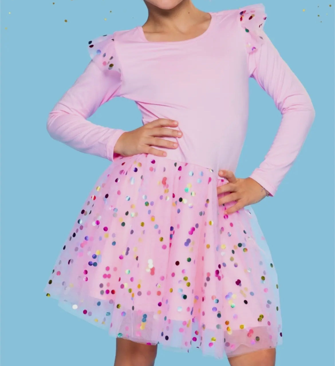 Holiday Sparkle Twirl Dress