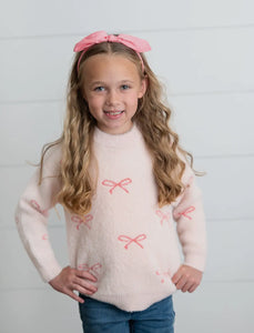 Pretty in Pink Bow Sweater