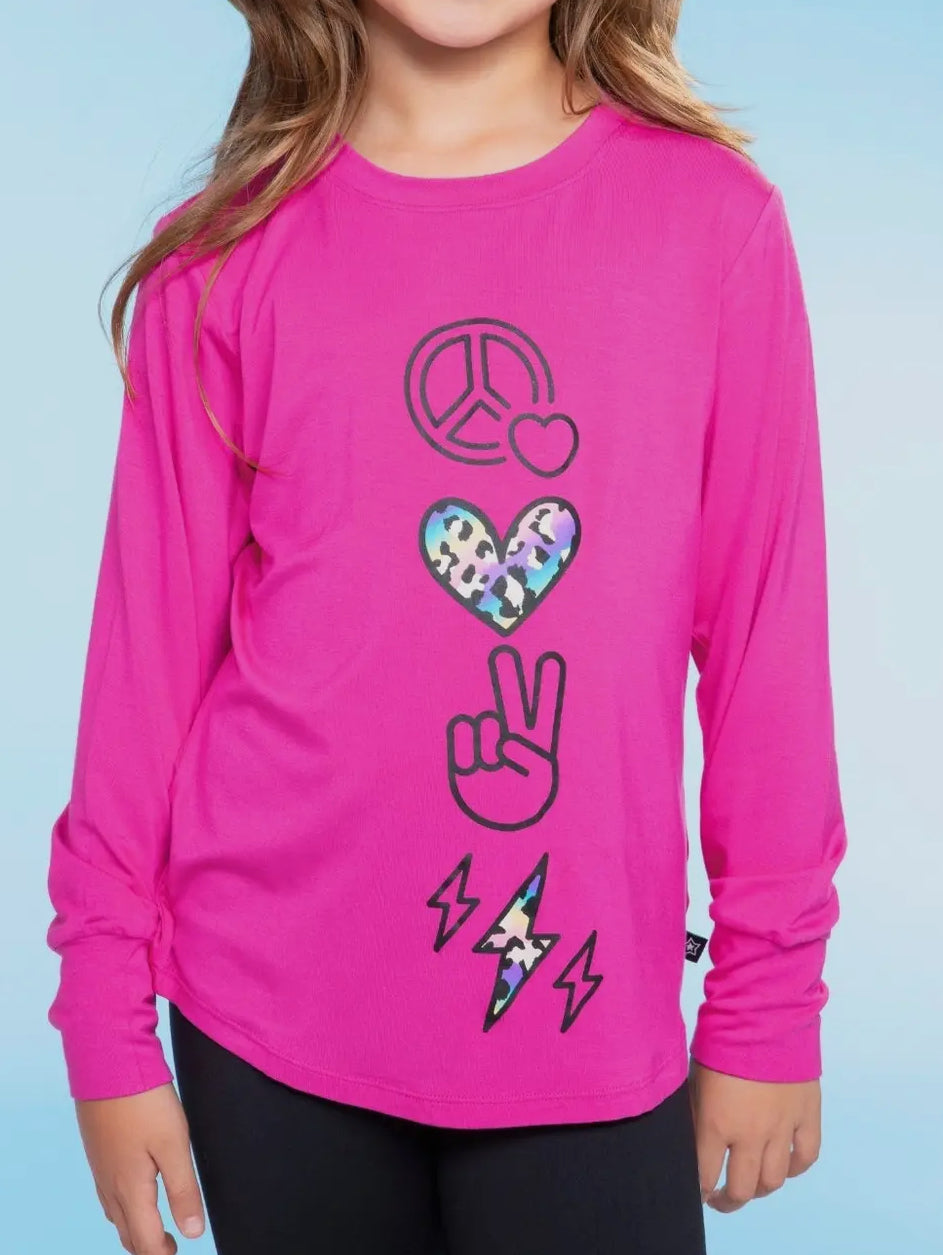 Pink and Peace Long Sleeve