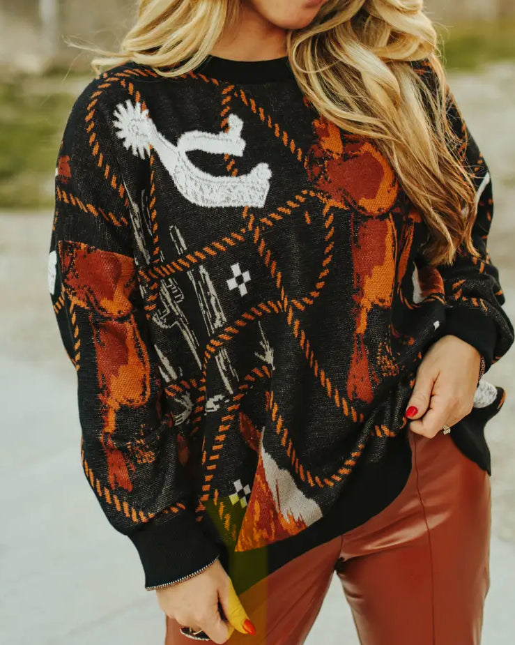 All Tacked Up Sweater