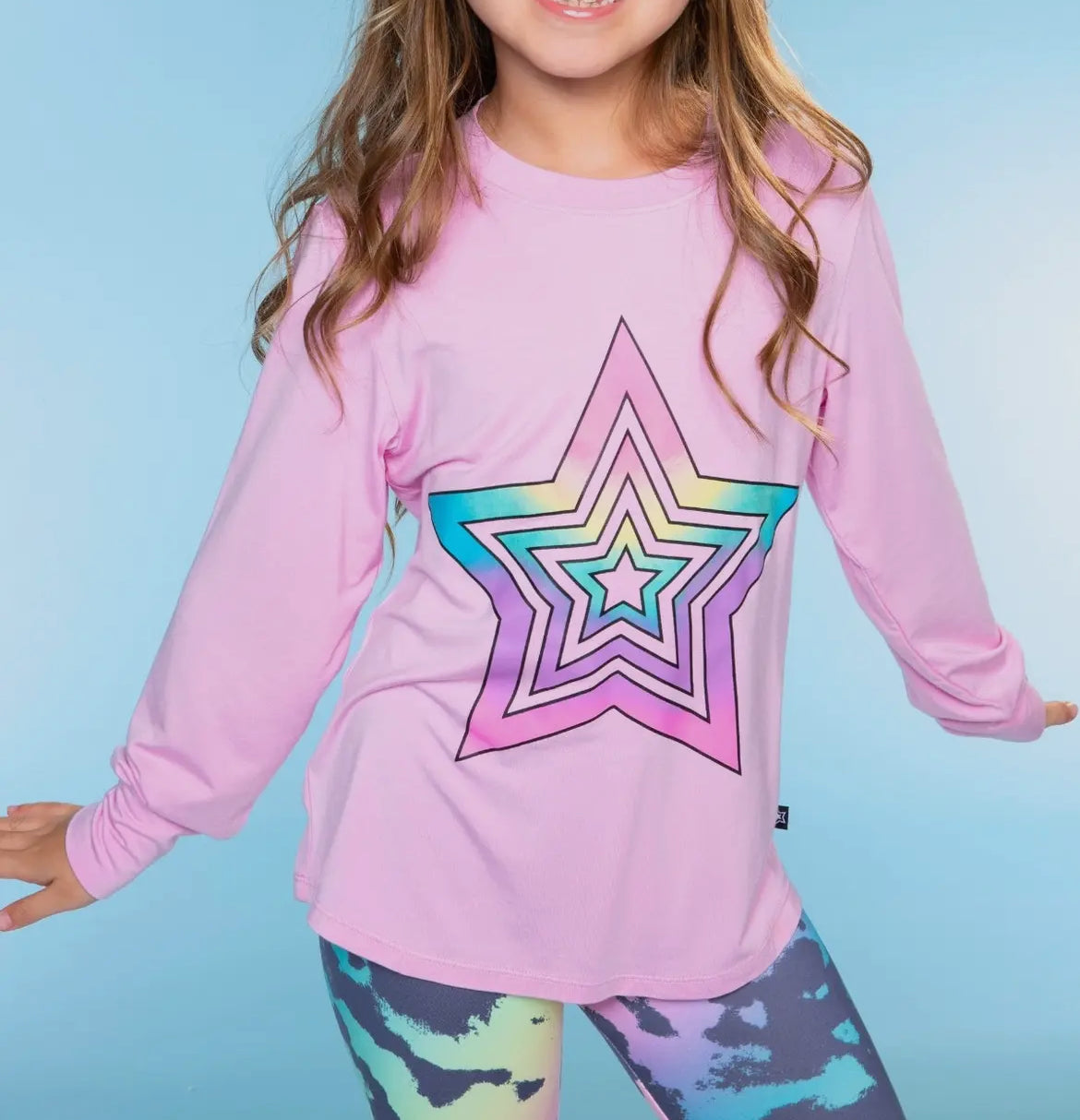 Rainbow Star Long Sleeve Tee