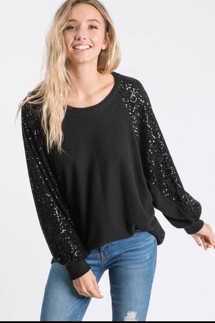 Aubrey Sequin Top